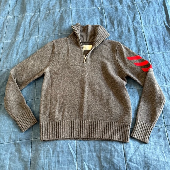 Zadig & Voltaire boy’s Tim Wool Blend 1/4 Sweater Size - Picture 1 of 11